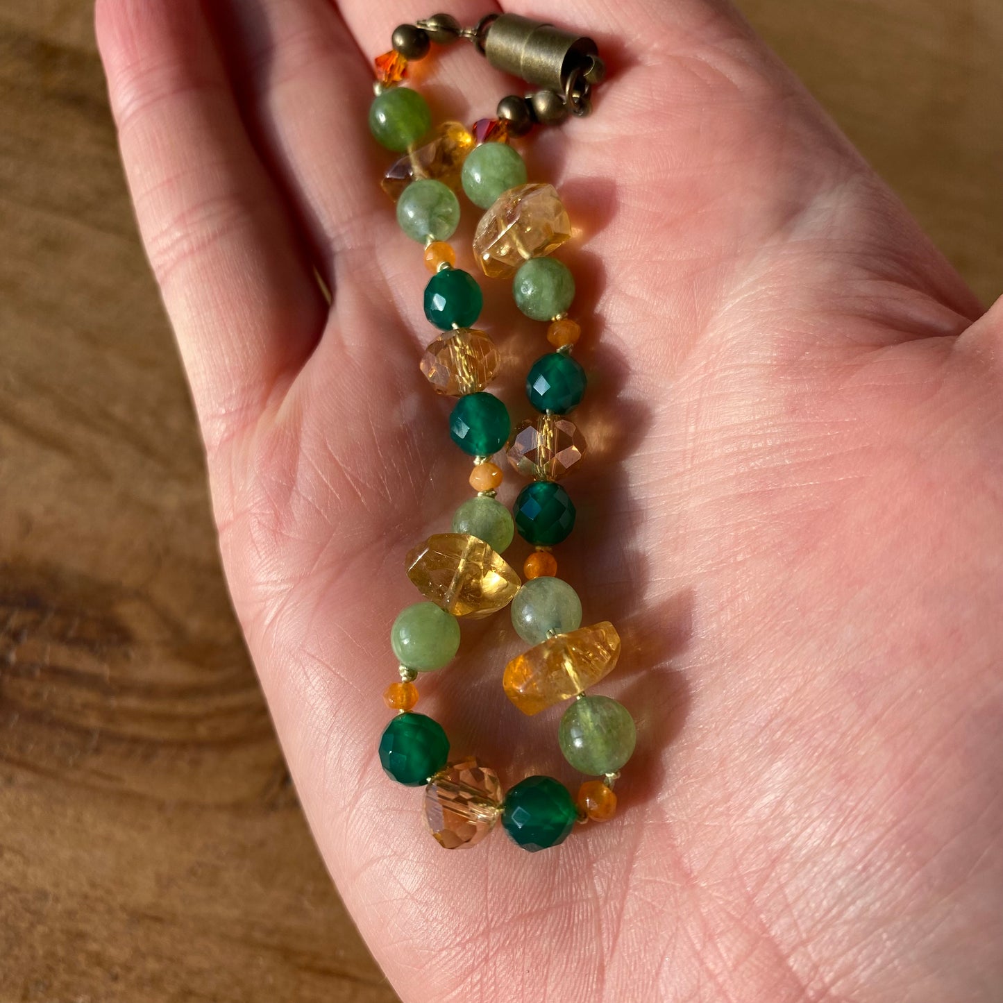 Peridot, Citrine & Chalcedony Semi Precious Set