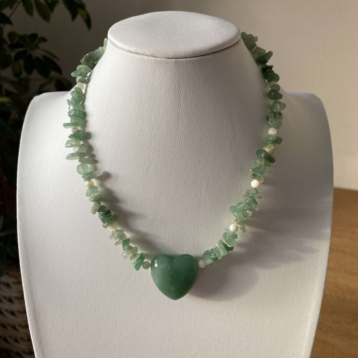 Aventurine & Mother of Pearl Semi Precious Necklace