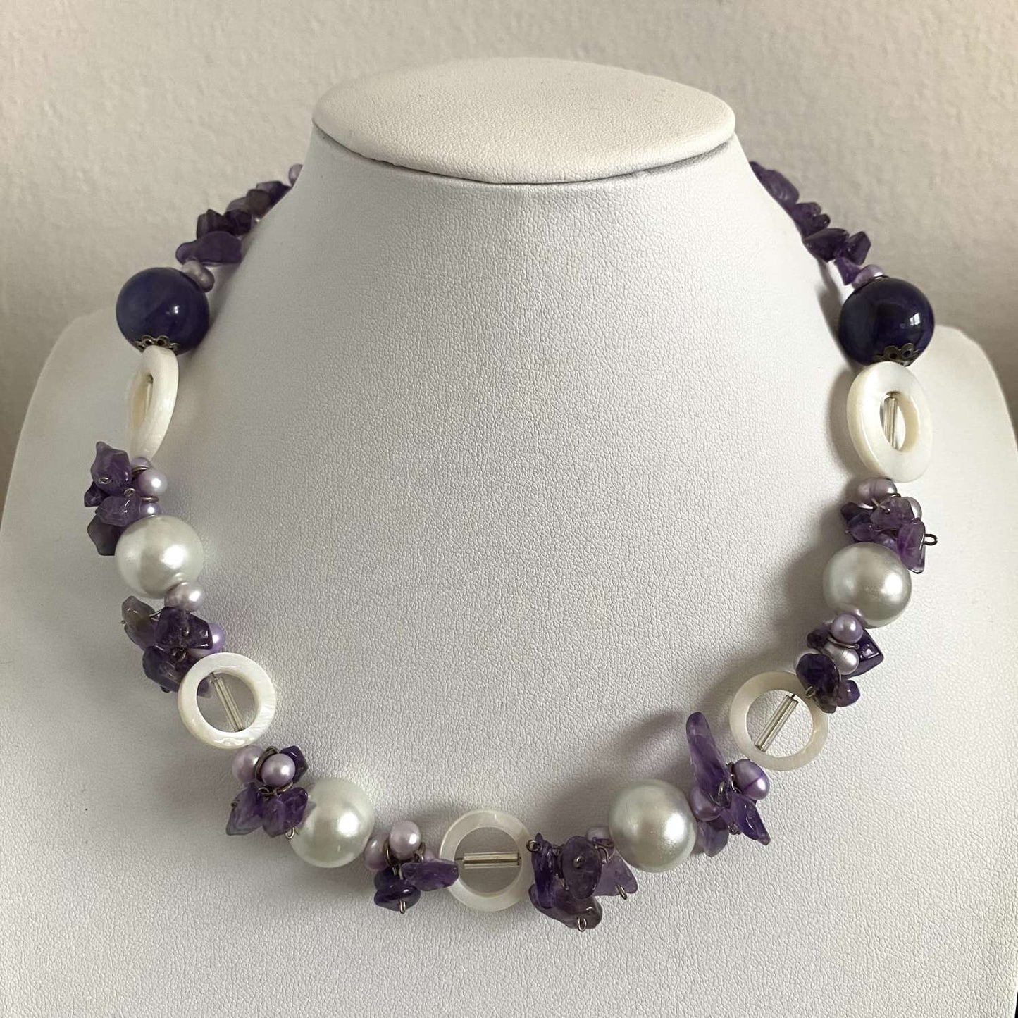Amethyst & Pearl Necklace