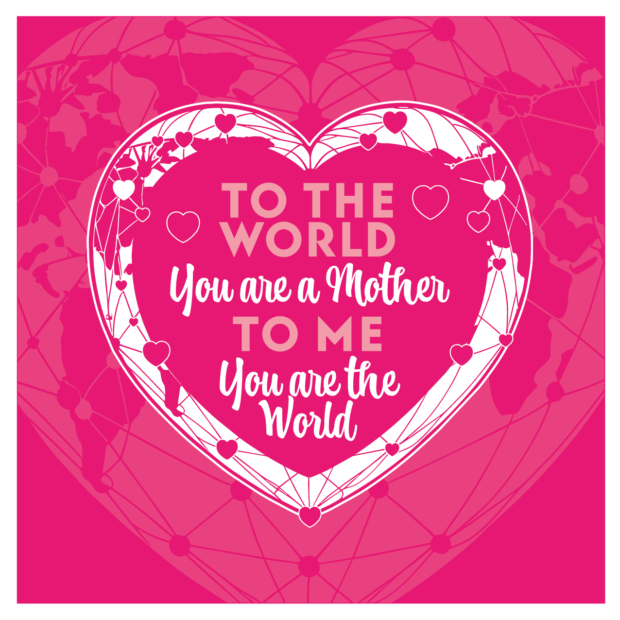 Mother’s Day or birthday shadow box frame with pink heart quote and rose quartz crystal chips in white frame