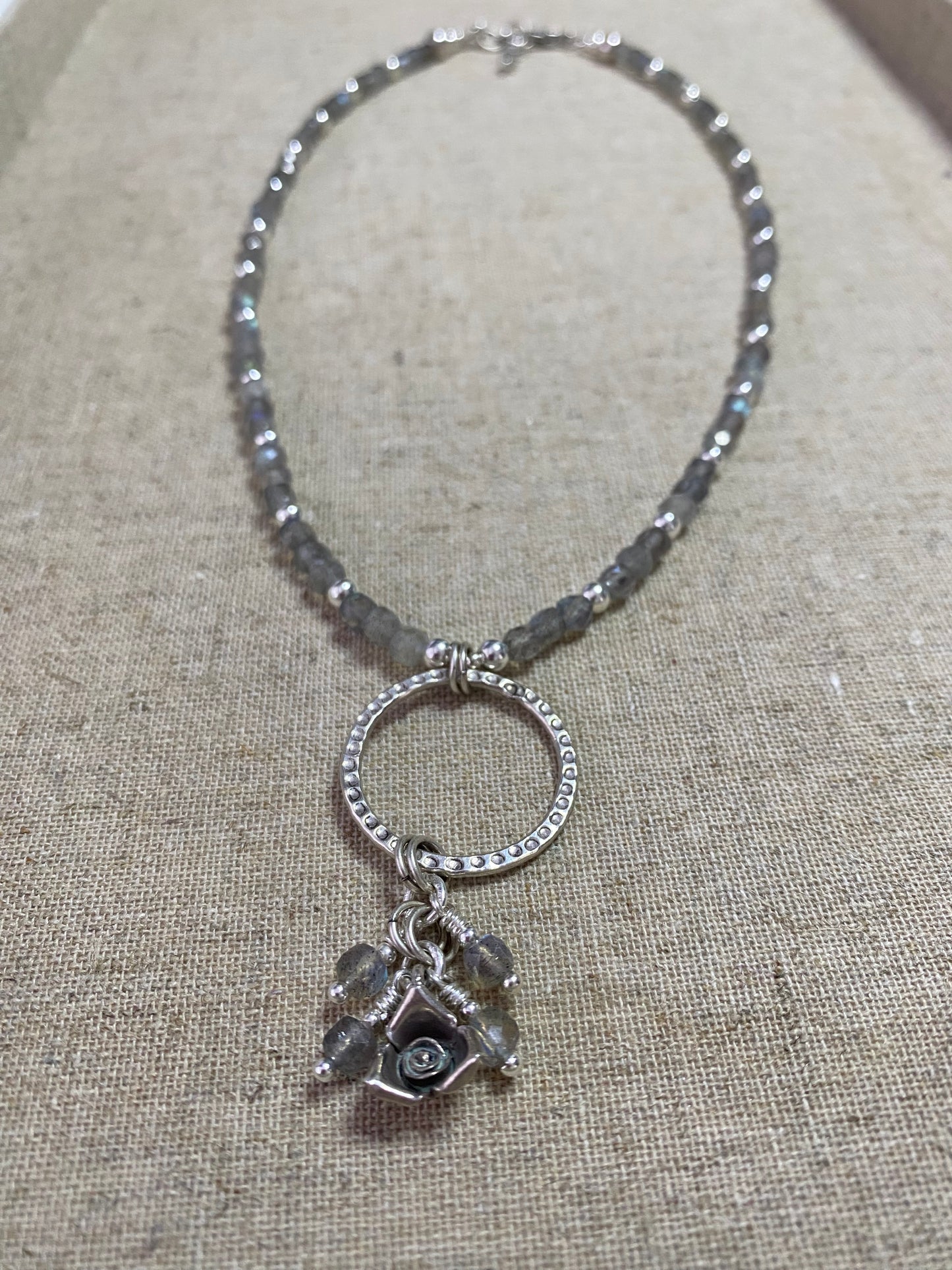 Labradorite and Sterling Silver Necklace