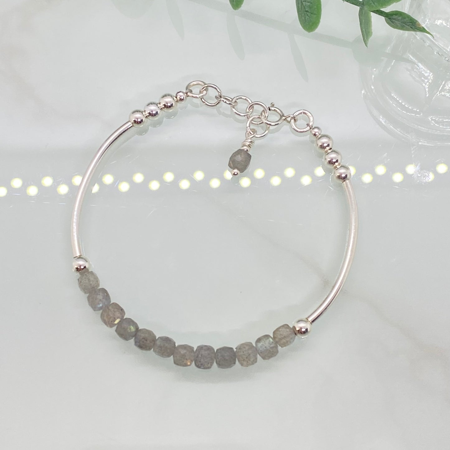 Labradorite and Sterling Silver Bracelet