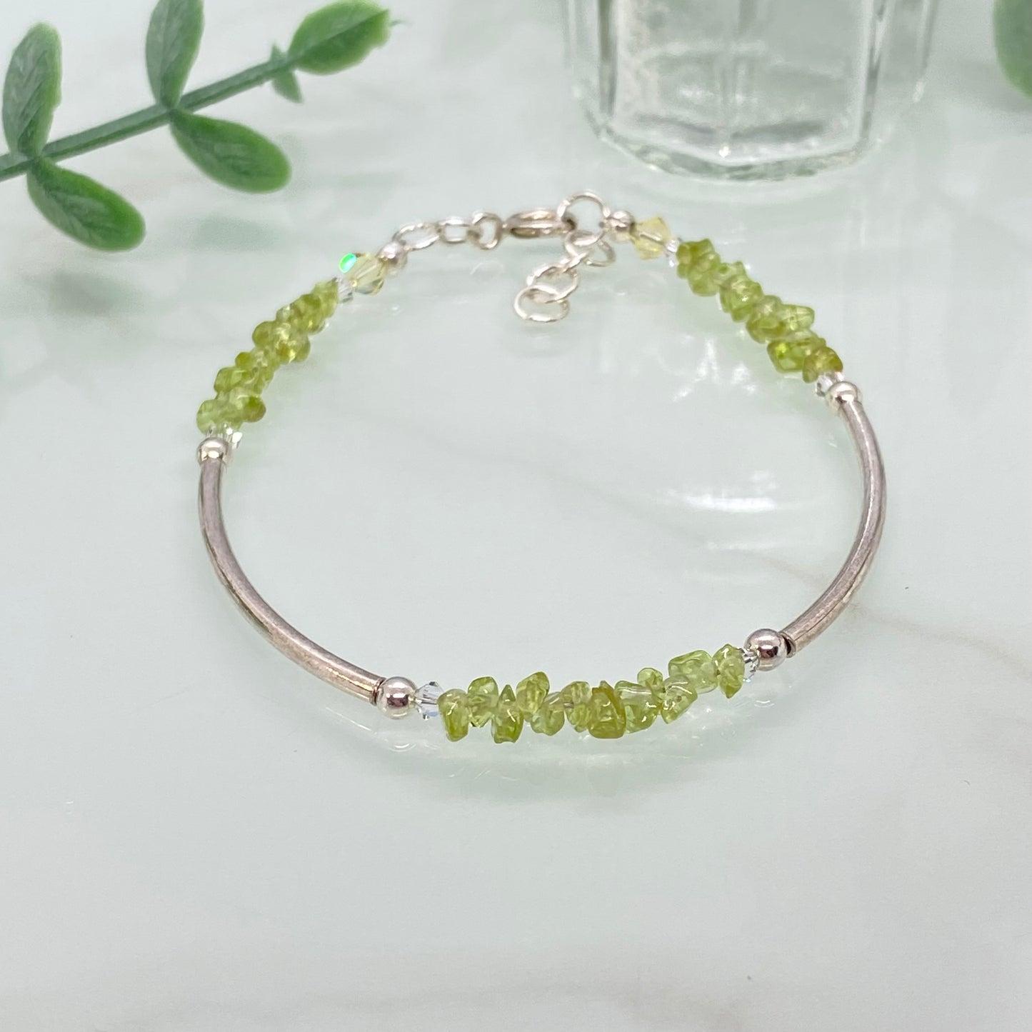 Peridot & Sterling Silver Bracelet