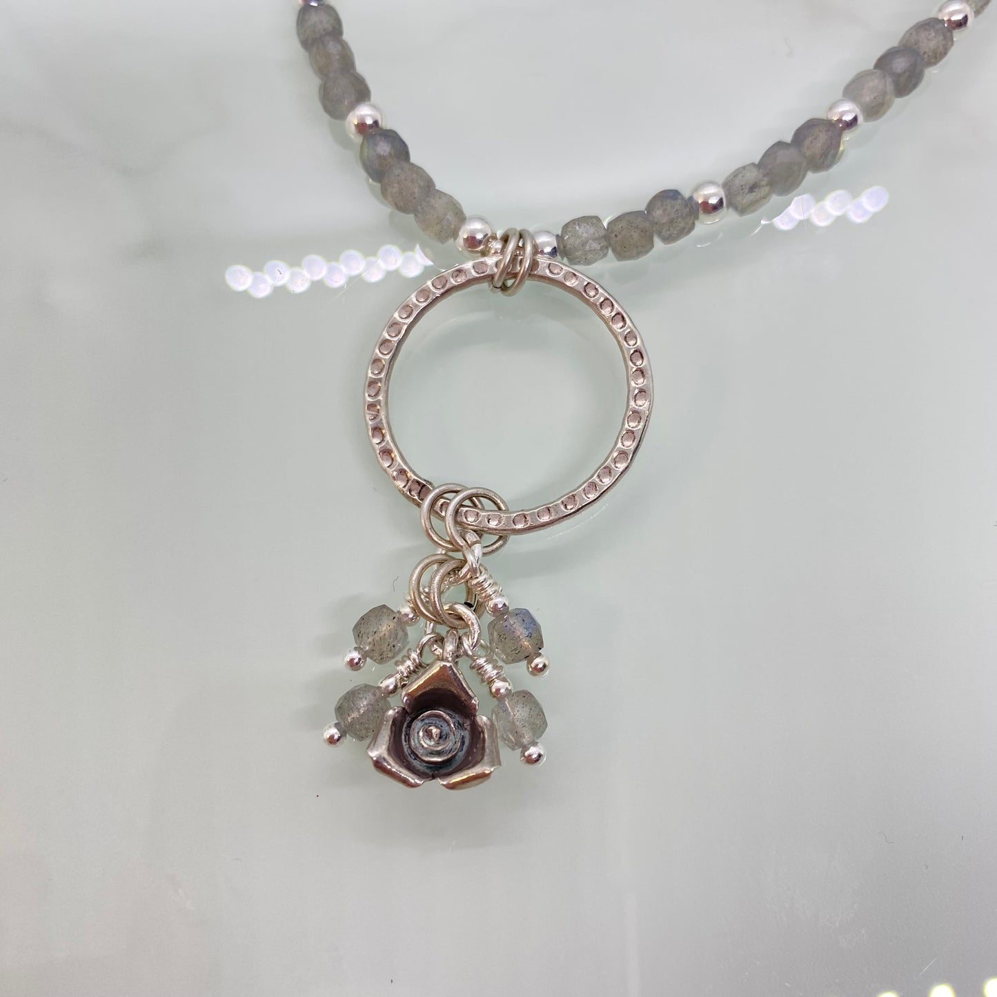 Labradorite and Sterling Silver Necklace