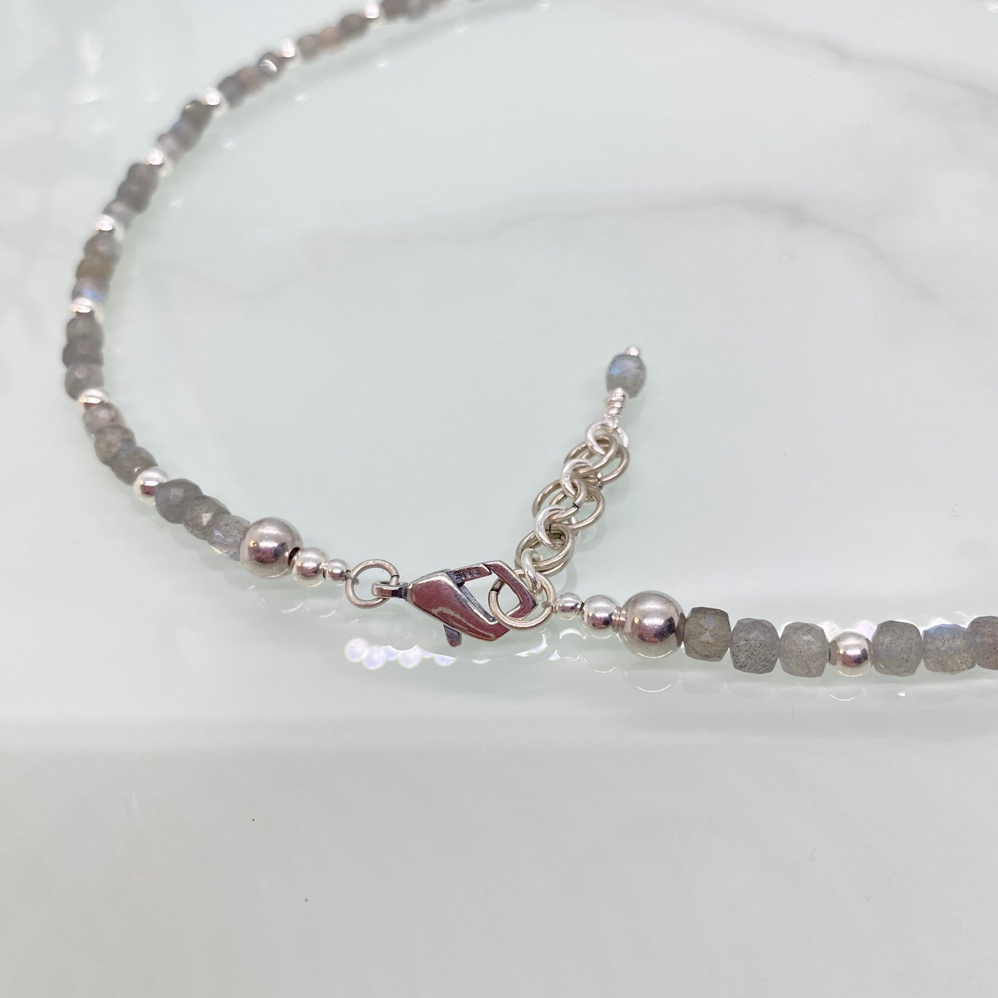 Labradorite and Sterling Silver Necklace