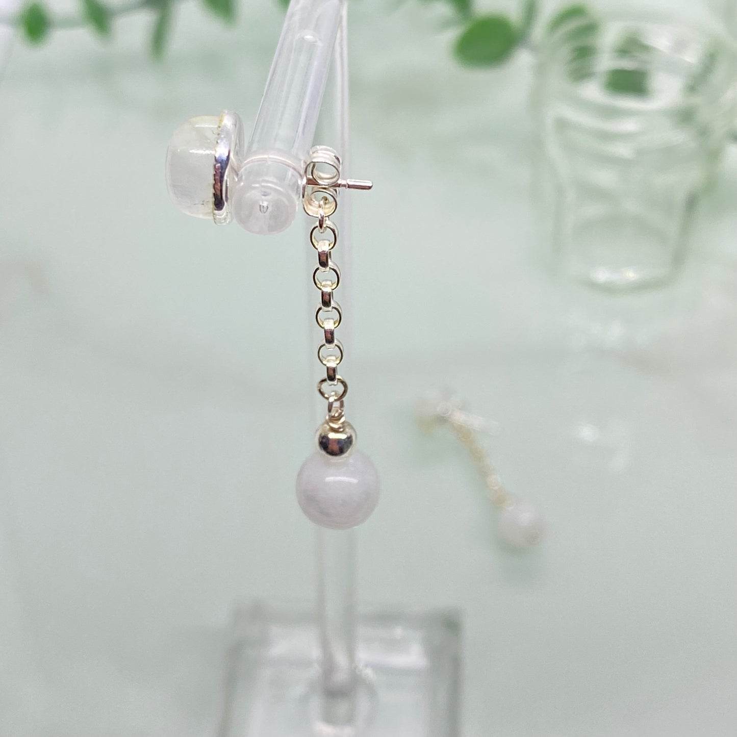 Rainbow Moonstone & Sterling Silver Stud & Drop Earrings