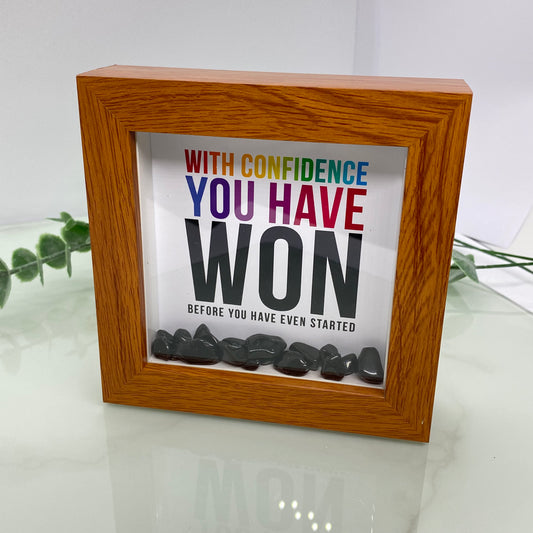 With confidence you have won - with Black Onyx - 4 inch frame