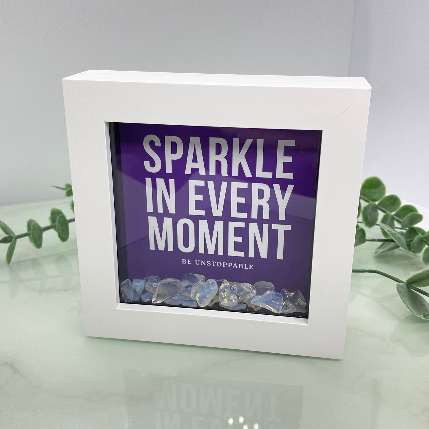 Sparkle in every moment - with Opalite - 4 inch frame