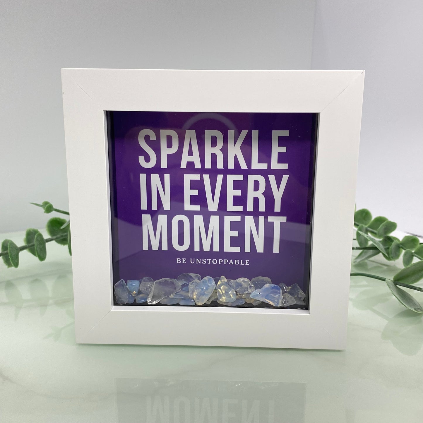 Sparkle in every moment - with Opalite - 4 inch frame